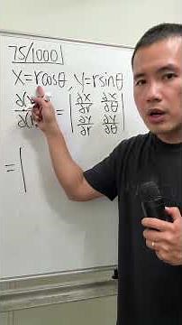75/1000, why dxdy=rdrdθ, computing the Jacobian, calculus 3