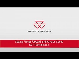 Setting Preset Speeds on a CVT Transmission