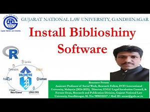 Installation of Biblioshny software for Bibliometric Analysis_Dr Ambati Nageswara Rao, GNLU