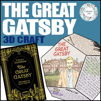 The Great Gatsby - Novel Study Project Craft - With Artwork - PBL