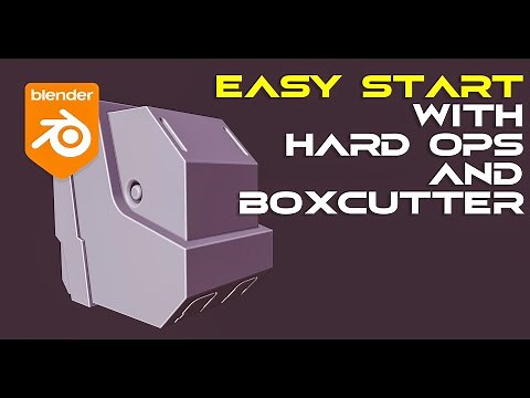 Scifi HARD SURFACE tutorial for BEGINNERS in Blender with Hard OPS and Boxcutter
