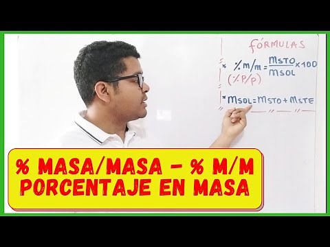 Cómo hallar el Porcentaje Masa/Masa: % m/m de una Solución Química