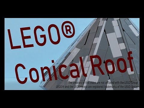 How to build a Lego Brick Built Conical Roof!