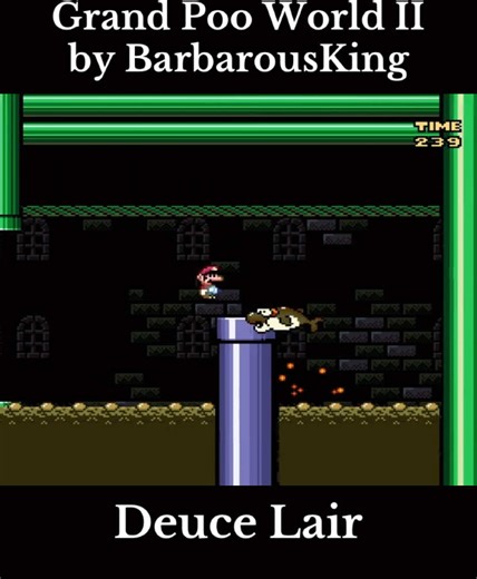 “Deuce Lair”? 🤨 Mario swimming through sewage is some of the best pure platforming in the game 😂 Song: “Mario Forever: Apoplexy Tanks” by AntiDuck #SMW #Kaizo #RetroGaming #Speedrun #MarioMaker @Nostalgic Game Sounds