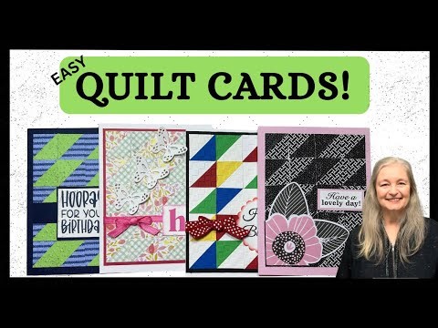 Easy Paper Quilt Cards | Beginner Friendly | 4 Cards