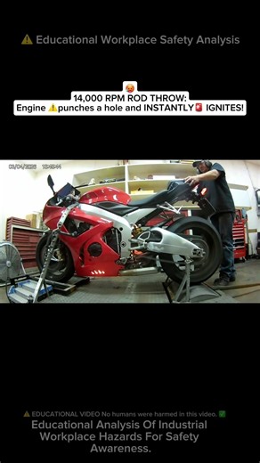 ⚠️ 14,000 RPM Superbike ROD THROW & FIREBALL 🤯#shorts