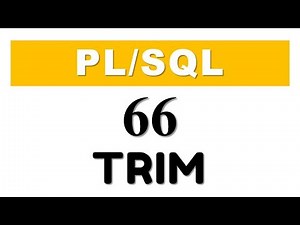 PL/SQL tutorial 66: PL/SQL Collection Method TRIM in Oracle Database