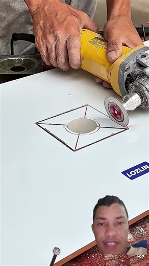 mini lâmina de serra diamantada com haste prolongadora #obra