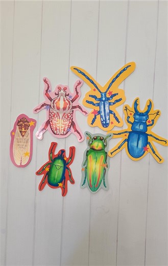 Six Bug Bros / Stickers Bundle / Water Resistant Stickers / Bug Stickers / Bugs / Beetle Sticker / Vinyl Sticker / Insect Stickers - Etsy New Zealand