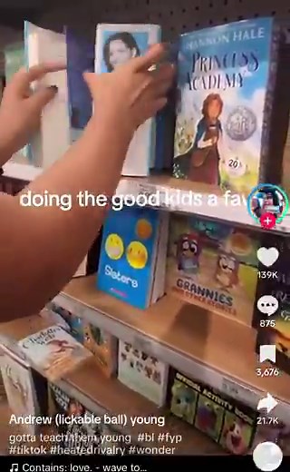 Some will try to defend this as "just a joke."  When there is nothing funny about even attempting to "joke" about exposing children to  NSFW and smut material.  What normal person would look at a book section meant for children and even think about  doing something like this?
