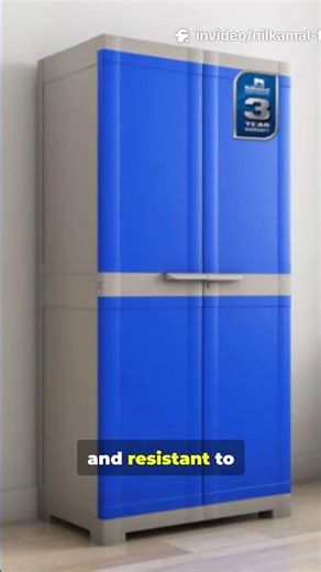 Nilkamal 4-Shelf Plastic Cabinet | Freedom FMM Cupboard for Home Kitchen Storage | Storage Solutions