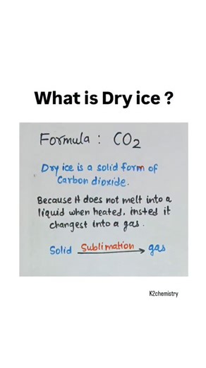 K2 chemistry | Formula of dry ice. #chemistry #k2chemistry #science #education #chemistryeducation #basicchemistry #chemistryknowledge... | Instagram