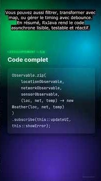 Programmation réactive avec RxJava : concepts clés #Shorts