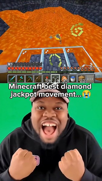 Minecraft best diamond jackpot movement... 😭 #minecraft #minecraftmeme #gaming #shorts