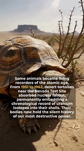 Desert tortoises in Nevada carry a 70-year-old atomic secret hidden within their shells. #history #facts #didyouknow | Uncover This