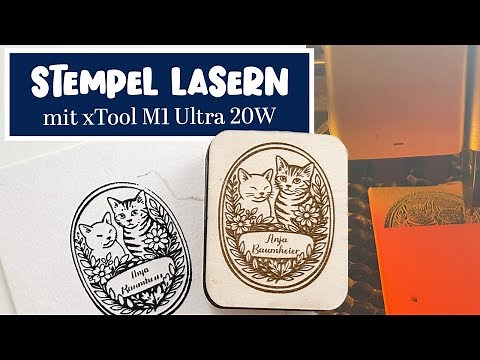 Laser cutting stamps 😱 Make your own stamps with the laser – DIY with the xTool M1 Ultra #laser