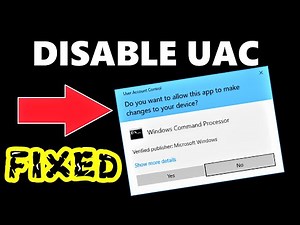 Disable UAC Windows 10 (English) How to Disable User Account Control Prompt in Windows 10 \\ 8 \\ 7