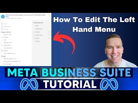 How To Edit The Menu Bar In The Meta Business Suite | 2024 Tutorial For Beginners