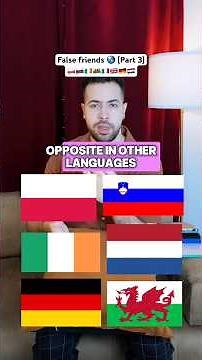 Words that mean the OPPOSITE in other languages (Part 3) #languagelearning #polska #russian #shorts