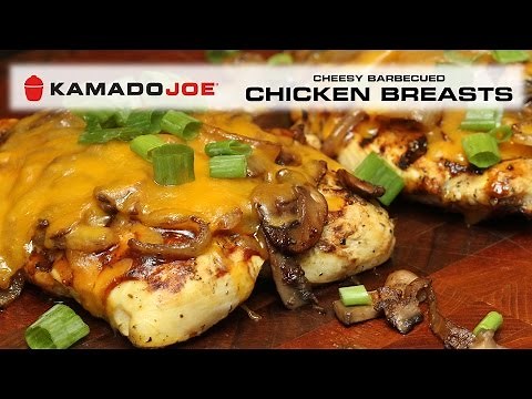 Kamado Joe Cheesy Barbecued Chicken Breasts