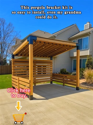 Transform Your Backyard with This Easy Pergola Kit