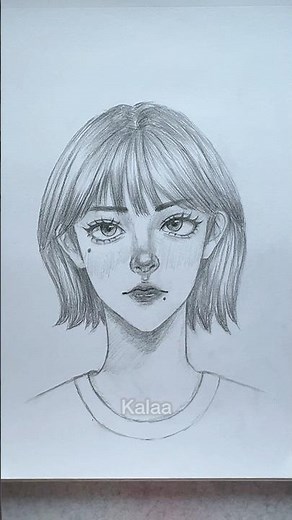 How I draw a face #art #drawing #howtodraw #fyp