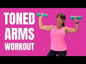 🔥20 Mins - Toned Arms Workout for women 50+ with Dumbbells #armsworkout