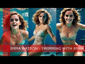 Emma Watson - Swimming With Ai Emma Watson #emmawatson #swimming #celebrity