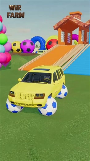 FUN PLAYGROUND CHALLENGE WITH SOCCER BALL WHEELS! 😎⚽🎢 #fs22 #farmingsimulator22 #fs22mods