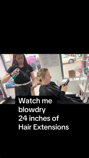 Blowdrying 24-Inch Hair Extensions: My Favorite Technique