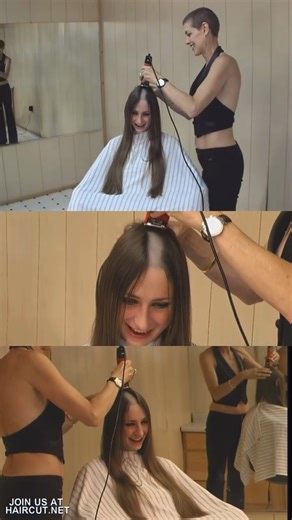 RIGHT DOWN THE MIDDLE JENNIFER'S HEADSHAVE SYNC DVD 251 HAIRCUT.NET NOW SHOWING AT HAIRCUT.NET