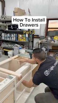 How to install drawers #diy #fyp #howto #homeimprovement #drawerslide #fypシ