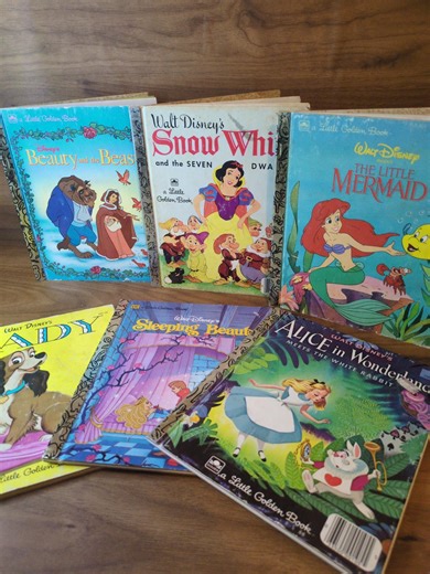 Disney Little Golden Book Collection, Princess Classics Set - Etsy