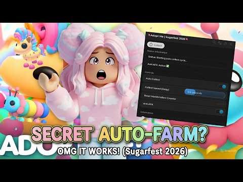 🍭[NEW] ADOPT ME AUTO FARM CANDY EGGS SCRIPT | SUGARFEST UPDATE🍭