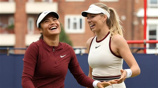 Emma Raducanu and Katie Boulter win doubles match together as 52-year first achieved