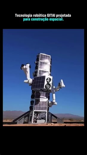 Atualiza IA | GITAI demonstrou com sucesso robótica avançada projetada para construção lunar, montando uma torre de comunicação de 5 metros de altura em... | Instagram
