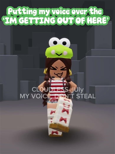 Putting my voice over the ‘IM GETTING OUT OF HERE’ #internetgirl #katseye #roblox #edit #shortsfeed