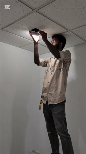 How to install LED panel light in ceiling #youtube #shortsfeed #led #panel #light #install #viral