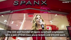 Spanx founder gives employees $10,000, 2 first-class plane tickets. DETAILS >> at.wftv.com/3Bj0U00 | WFTV Channel 9