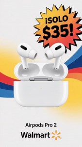 ¡Increíble Oferta en Walmart! ¡Consigue tus AirPods Pro 2 por solo $35! No te pierdas la oportunidad de disfrutar del sonido de alta calidad a un precio increíble. ¡Apúrate, la oferta es por tiempo limitado! #Walmart #AirPodsPro2 #Ofertas #Descuentos #tecnología | Erik Muinos