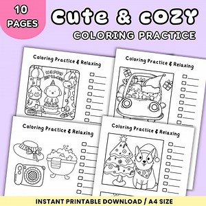 Coloring Practice, Coloring Blending, Coloring Worksheets, Templates for Blending, Shading, Textures, Relaxing Coloring, Coloring Pages, PDF - Etsy Canada