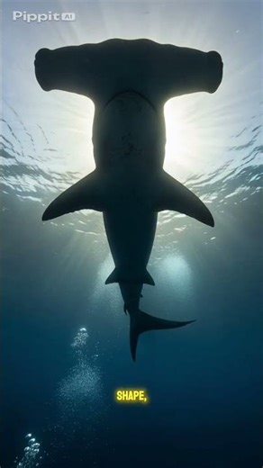 Why Hammerheads Have That Bizarre Shape 🔨 #marinelife #nature