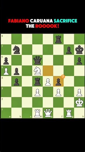 FABIANO CARUANA BRILLIANT SACRIFICE |•| PC28 |•| #chessedits #chess #brilliantmove #chessgame