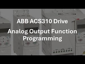 ABB ACS310 drive analog output parameter & programming