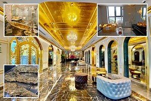 Inside world’s first gold-plated hotel with bling bathtubs, toilet & STEAKS