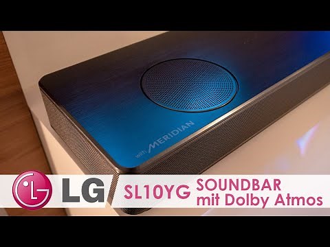 LG SL10YG SOUNDBAR with Dolby Atmos and DTS:X hands-on (4K / 60p)
