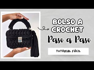 [PASO A PASO]Tutorial como tejer BOLSO a CROCHET con trapillo |FÁCIL para PRINCIPIANTES |punto PUFF