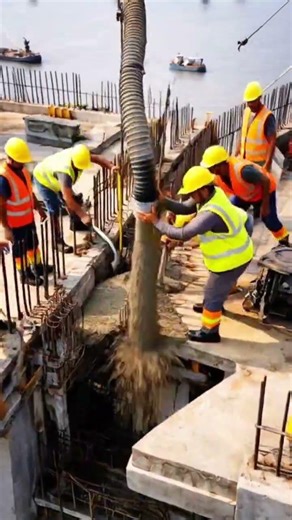 This is how massive bridges are built over rivers giant cranes lift heavy segments