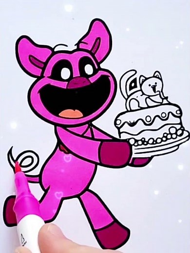 Picky Piggy from Poppy Playtime/Smiling Critters #color #pickypiggy #smilingcritters #poppyplaytime