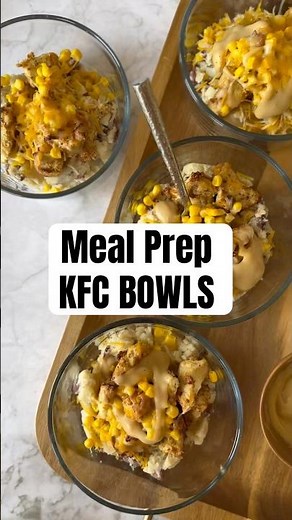 KFC Inspired Chicken Bowls | High Protein Meal Prep Recipe